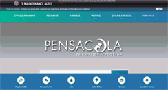 Desktop Screenshot of cityofpensacola.com
